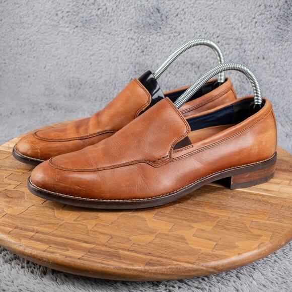 COLE HAAN GRAND OS LENOX HILL VENETIAN LEATHER LOAFER SHOES C11626 TAN MENS 7 M - Picture 3 of 7